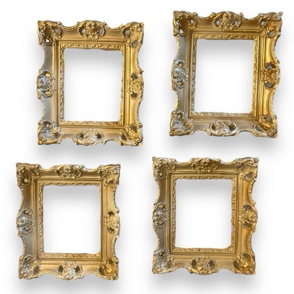 Vintage Gold Gilt Ornate Wood Picture Frames. - Picture 1 of 16